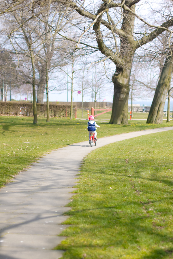 Tips and lessons from learning to ride a bike outside of forest school in Copenhagen, Denmark.