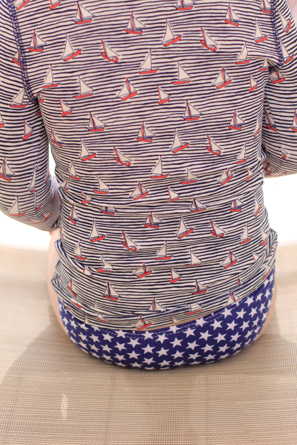 Stars and stripes from this toddler to celebrate July 4th.