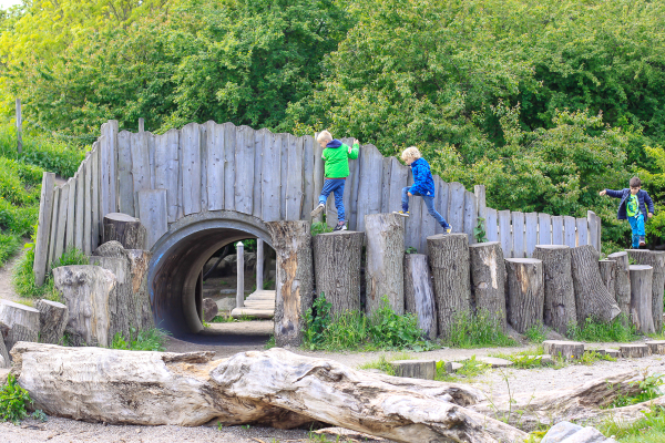 An awesome children's playground in Valby, outside of Copenhagen,  Denmark visited by this forest school toddler.