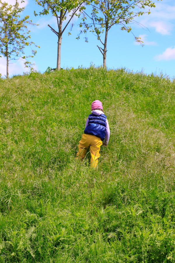 An awesome children's playground in Valby, outside of Copenhagen,  Denmark visited by this forest school toddler.