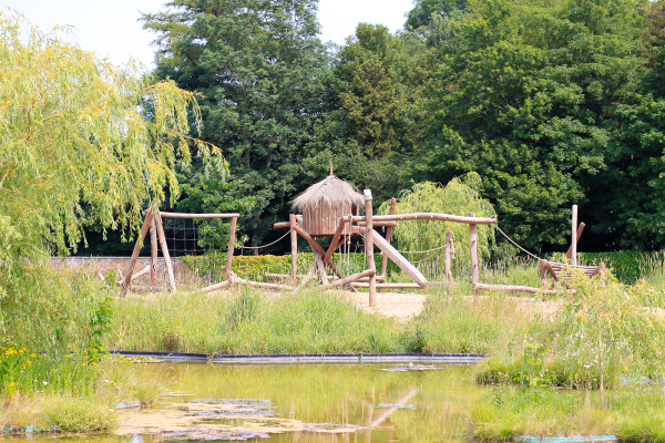 One of the coolest playgrounds for tots and kids alike at the Knuthenborg Safari Park in Denmark, an easy day trip from Copenhagen .