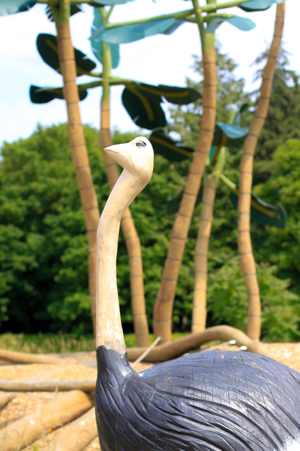 One of the coolest playgrounds for tots and kids alike at the Knuthenborg Safari Park in Denmark, an easy day trip from Copenhagen .