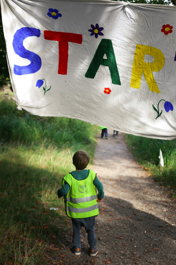 Toddlers in forest school get outside with their education and invite parents to join in on for Field Day in Denmark.