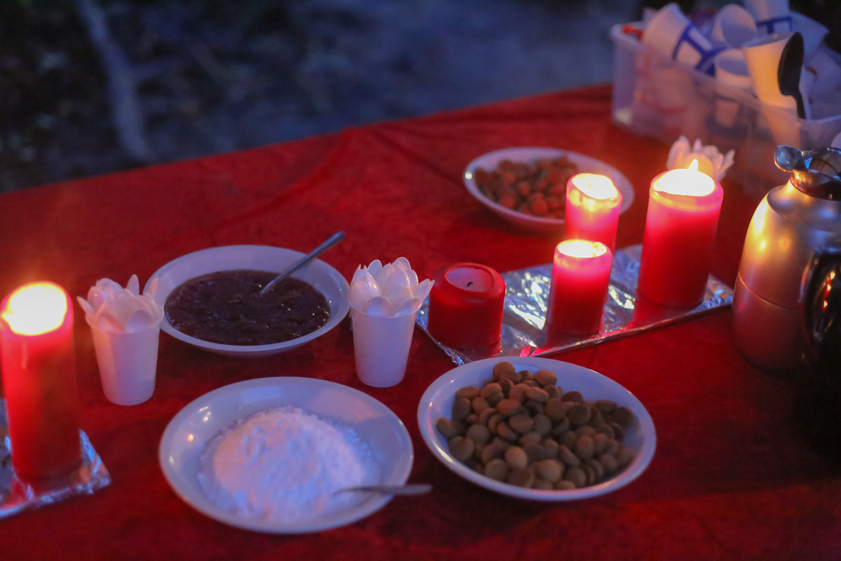 The forest school celebrates the Christmast holidays with plenty of nature and hygge.