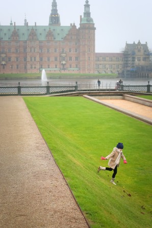 Visiting the Frederiksborg Castle in Hillerod, Denmark, home to the one of the Museum's of National History.