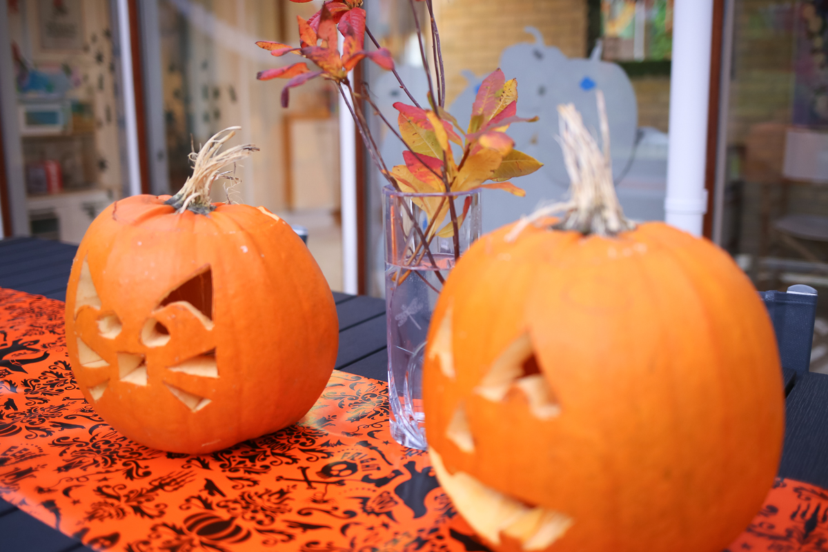 A halloween celebration for a forest school in Denmark.  