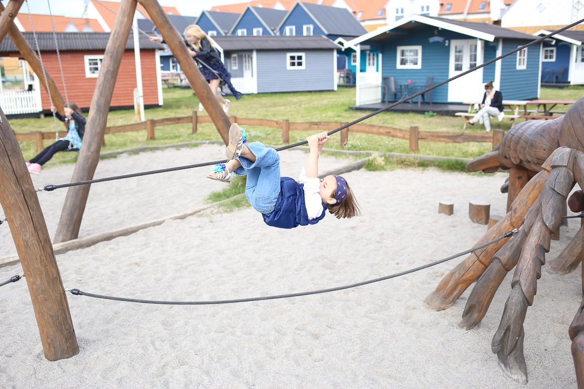 A natural, inspired playground in Hundested Harbor on the Danish Riviera.  Play spaces in Denmark always seem to bring together the perfect intersection between nature and play for toddlers and children.