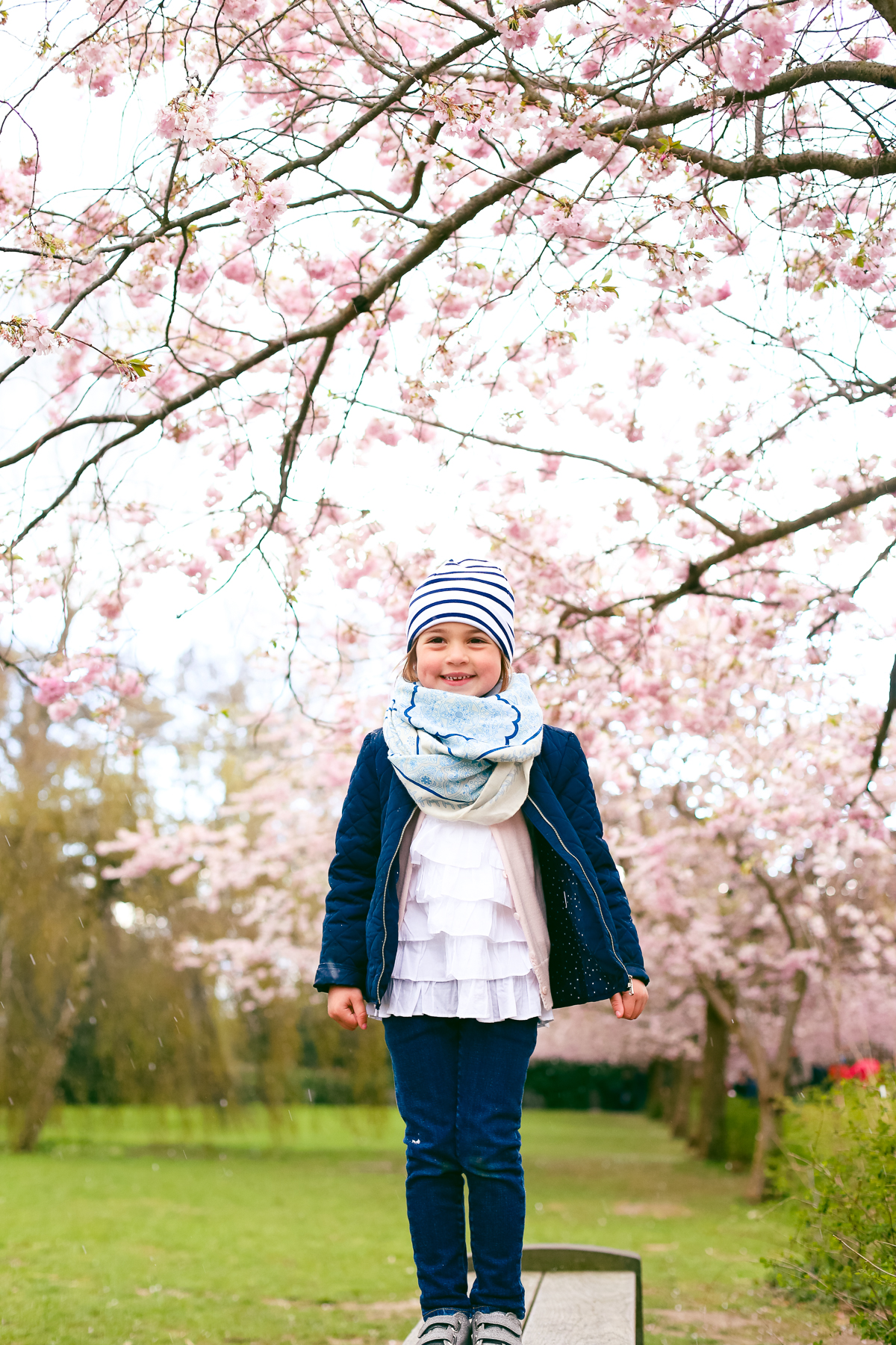 A little break for this forest school tot to check out Copenhagen's best cherry blossoms at the Bispebjerg Cemetery.