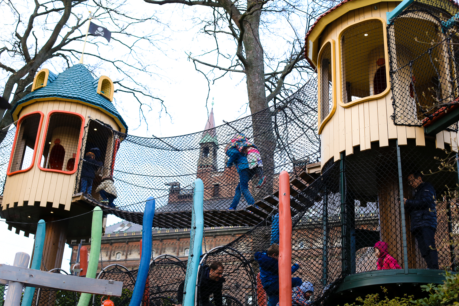 Don't miss out on taking your kids to the children's playground at Tivoli Gardens in Copenhagen, Denmark - it's full of surprises!