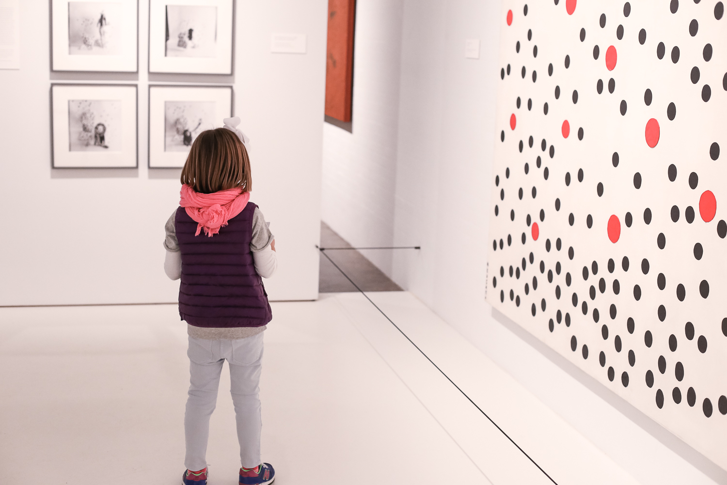 Tips and tricks for visiting the Yayoi Kusama exhibit with children at the Hirshhorn Museum in Washington, DC.