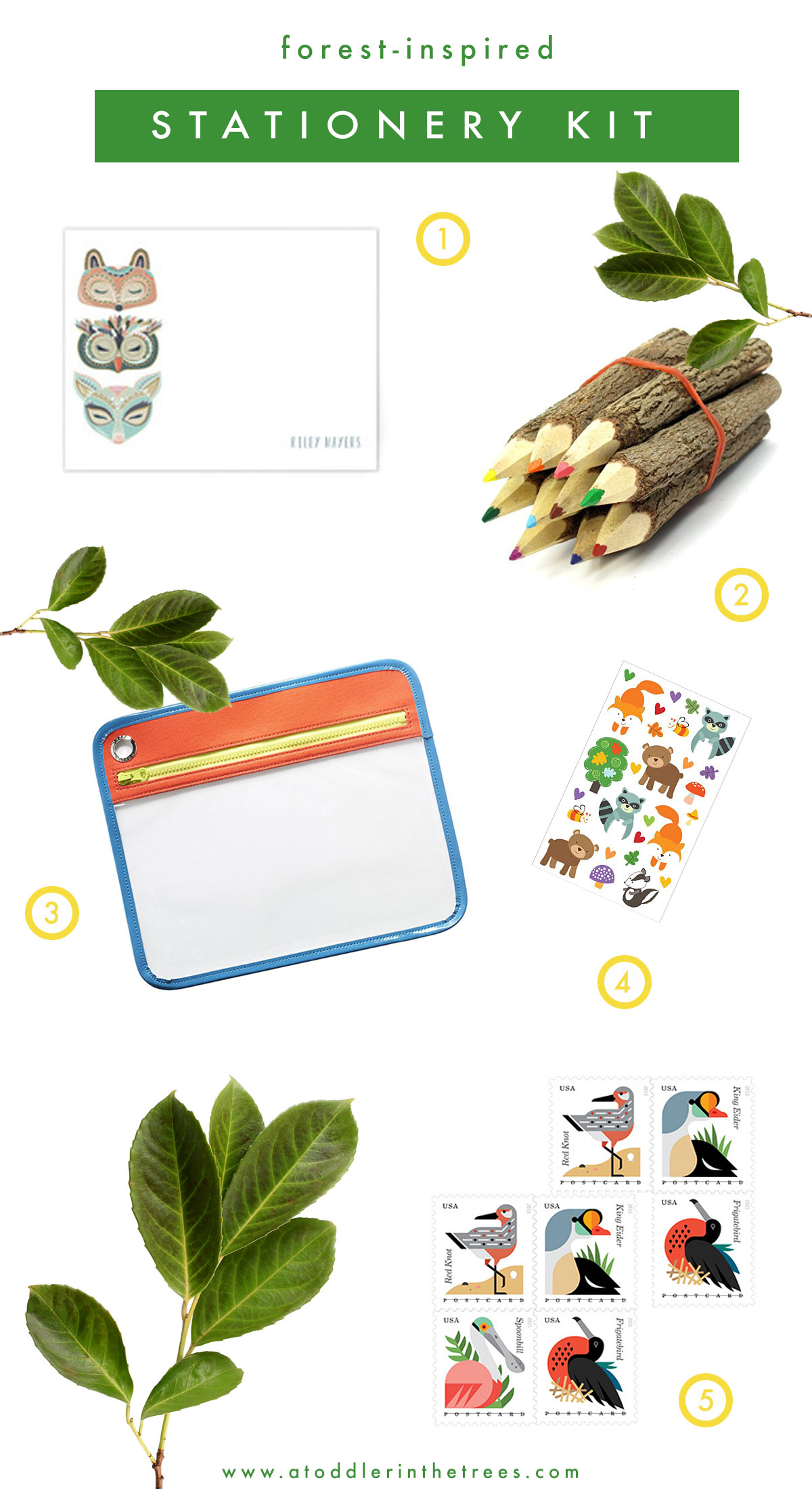 Forest-Inspired-Stationery-Kit