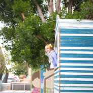 Public art and play space in the Adliya District of Manama, Bahrain.